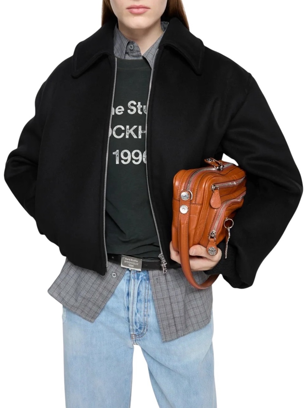 Acne Studios Wool-Blend Bomber Jacket